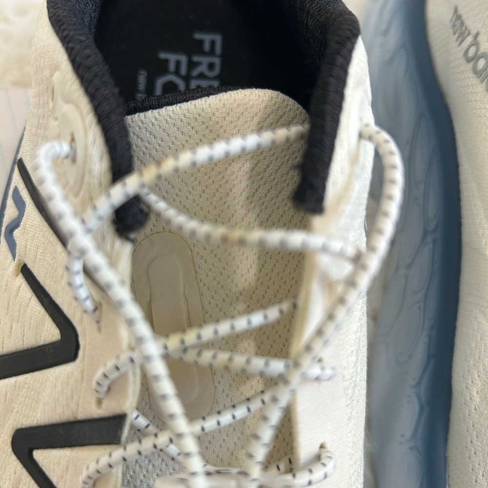 New Balance Men’s White & Blue Fresh Foam Athletic Sneakers - Picture 8 of 8